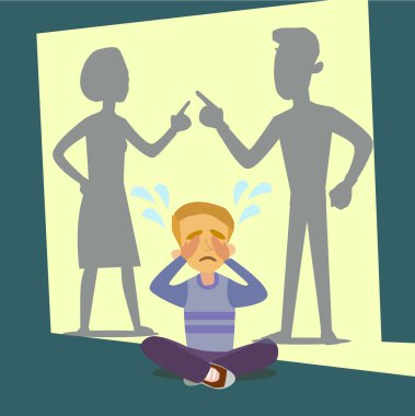 Onlar kavga ederken onun anne sevgi dolu şirin küçük bebek toddler.