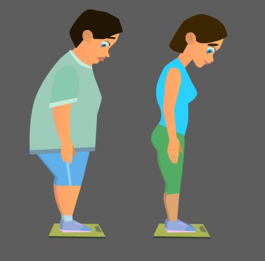 önce ve sonra kilo kaybı. gençleşme. Şişman kadın karşılaştırma ince