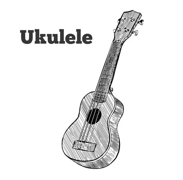 Ilustração vetorial. ukulele . — Vetor de Stock