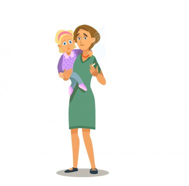 sigara sigara anne ile 3 aylık oğlu