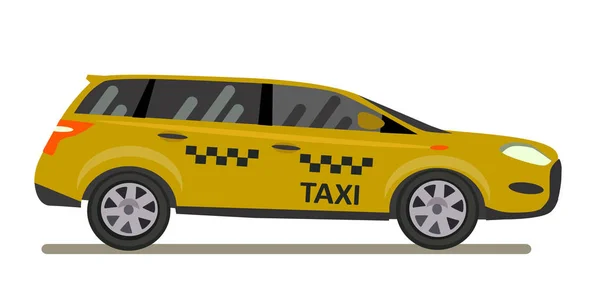 Такси. Векторная иллюстрация в плоском стиле . — стоковый вектор