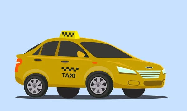 Taxi . Vector illustration in flat style. — Stock Vector