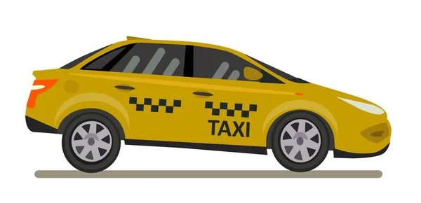 Taxi. Illustrazione vettoriale in stile piatto . — Vettoriale Stock