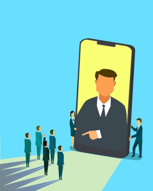 İş adamları iş görüşmesi için bekliyor..