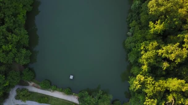 Vista Aérea Maksimir Park Zagreb Croácia — Vídeo de Stock