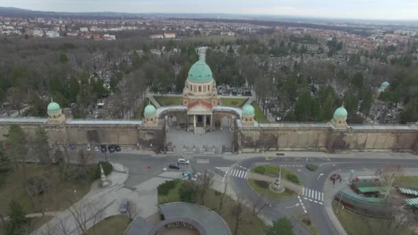 Vista Aérea Maksimir Park Zagreb Croácia — Vídeo de Stock