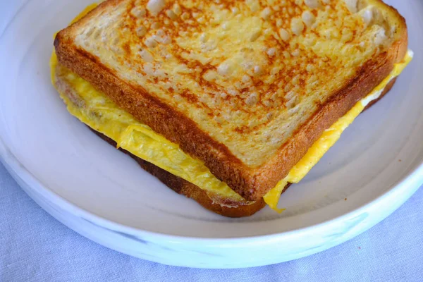 Homemade Japanese Egg Toast Tasty Breakfast — Stock Photo, Image