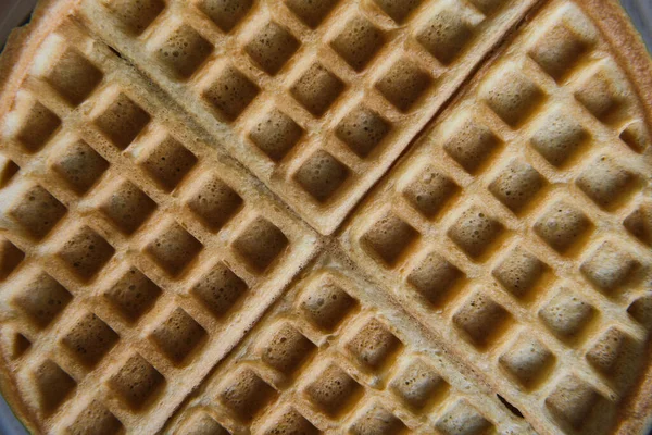 Zelfgemaakte Gezonde Wafels Paleo Glutenvrij — Stockfoto