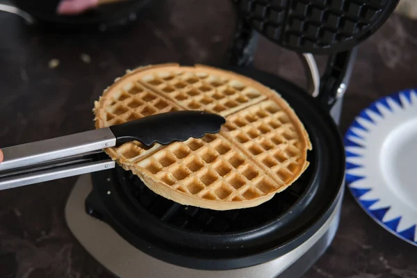 Homemade Healthy Waffles Paleo Gluten Free — Stock Photo, Image
