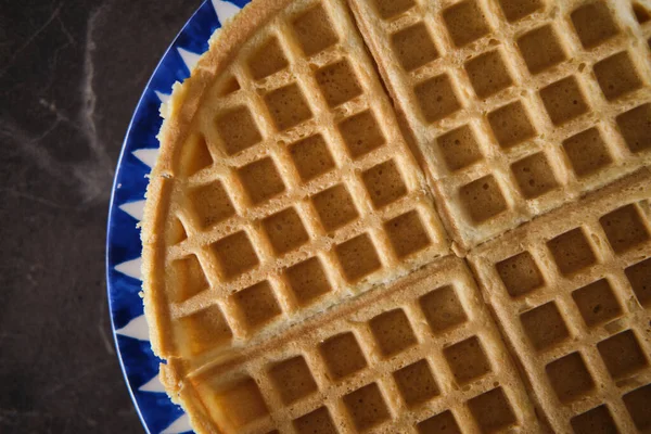 Homemade Healthy Waffles Paleo Gluten Free — Stock Photo, Image