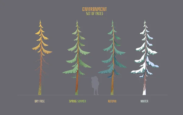 Medio ambiente vector elementos para el juego — Vector de stock