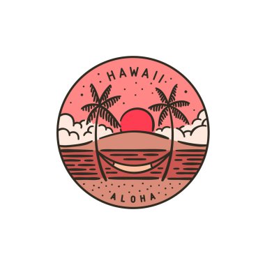 Hawaii mi? Günbatımı Tropikal