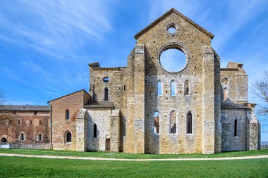 Abbey san galgano, Toskana, İtalya