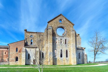 Abbey san galgano, Toskana, İtalya