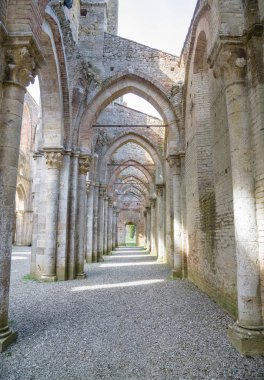 Abbey san galgano, Toskana, İtalya