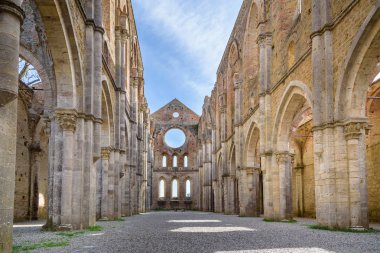 Abbey san galgano, Toskana, İtalya