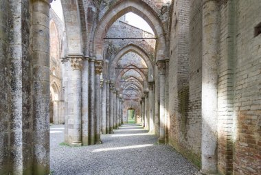 Abbey san galgano, Toskana, İtalya