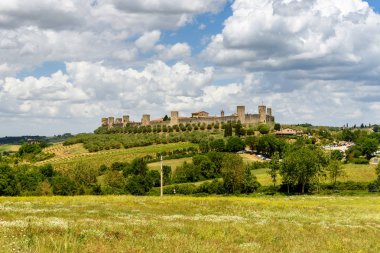 Monteriggioni, Toskana, İtalya