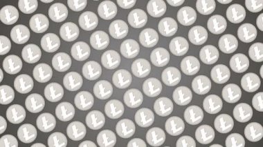 Köşegen desen Litecoin cryptocurrency arka plan paralar trafik