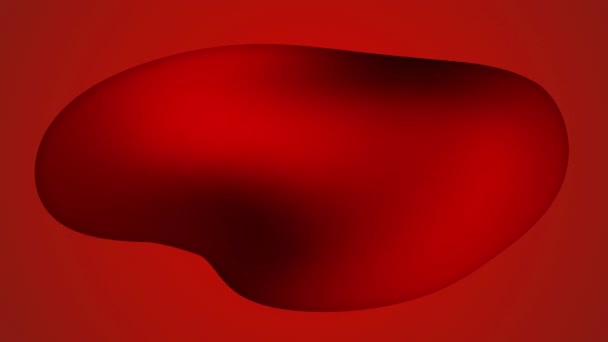 Gradient Rouge Liquide Bulbe Animation Fond Sombre — Video