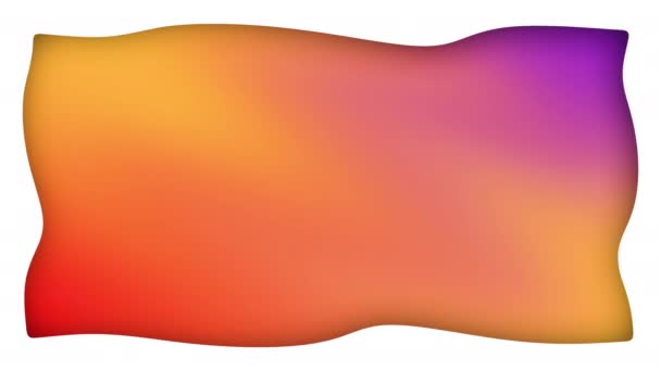 色彩艳丽的液体矩形画框动画 — 图库视频影像