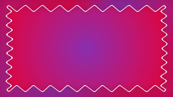 Gradient Dessin Animé Zigzag Violet Image Animation — Video