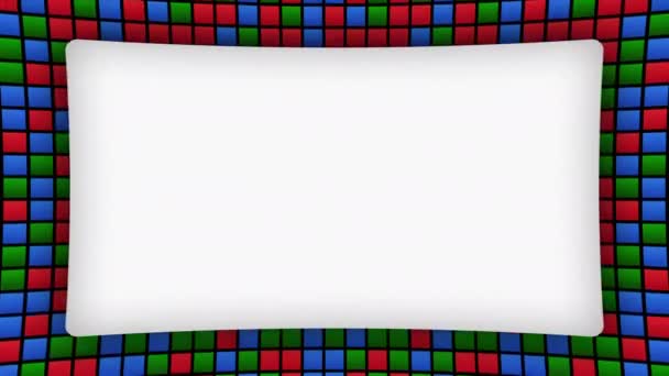 カラー長方形フレームアニメーション背景 — ストック動画