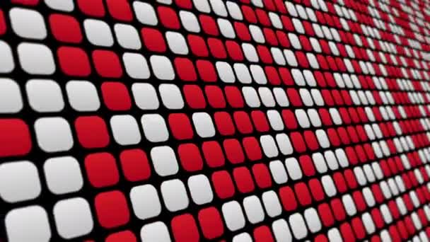 Vit Och Röd Rektanglar Animerad Bakgrund — Stockvideo