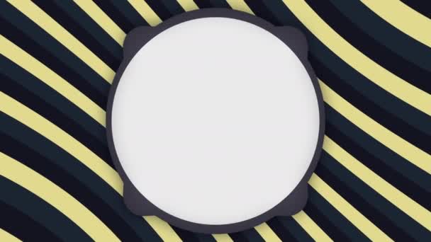 White Frame Banner Stripes Animation — Stock Video