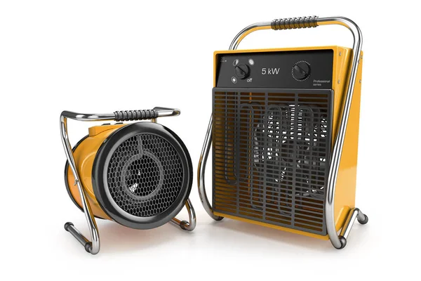 Industrial fan heaters 3d — Stock Photo, Image