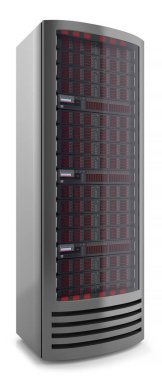 sunucu kabine panel 3d