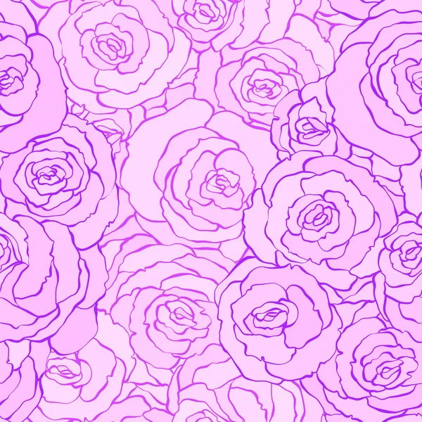 Vintage květinový vzor bezešvé pozadí s květy růže. vektorové ilustrace v růžových barvách. Design pro textilie, textil, papír, tapety, www. Retro Ruční nakreslené ornament. Viktoriánský styl. — Stockový vektor