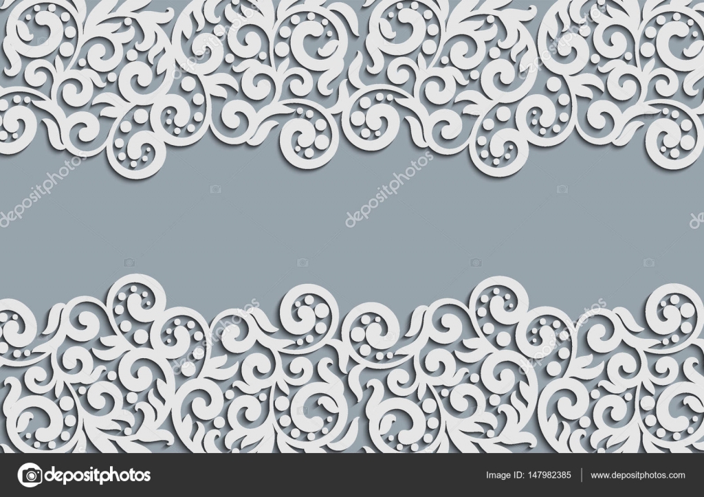 vector floral swirls decoration abstract 3d background for