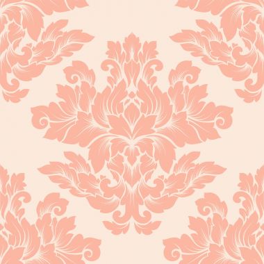 Damasko seamless modeli karmaşık tasarım. Lüks royal süsleme, Victoria doku duvar kağıdı, tekstil, ambalaj. Mükemmel çiçek Barok dantelli güzelleşmek vintage çok güzel renklerde