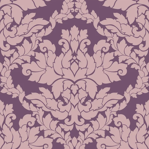 Damasco patrón sin costuras diseño intrincado. Adorno real de lujo, textura victoriana para fondos de pantalla, textil, envoltura. Exquisito encaje barroco floral florecer en colores pastel vintage — Archivo Imágenes Vectoriales