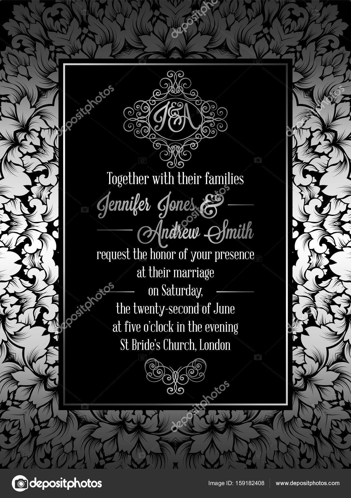 depositphotos_159182408 stock illustration vintage baroque style wedding invitation