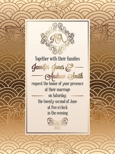 Old scroll for wedding invitation Royalty Free Vector Image