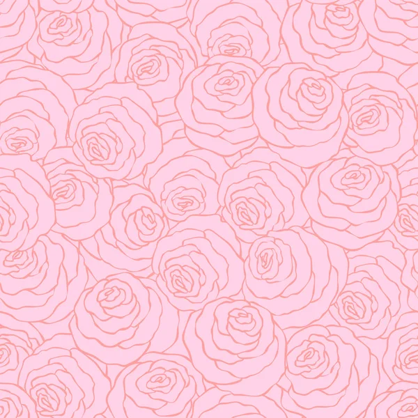 Çiçek dekoratif parlak pembe arka plan ile şirin gül, seamless modeli