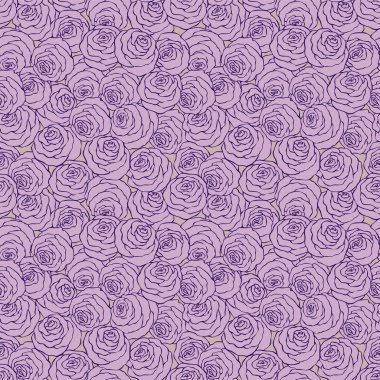 Çiçek dekoratif parlak pembe arka plan ile şirin gül, seamless modeli