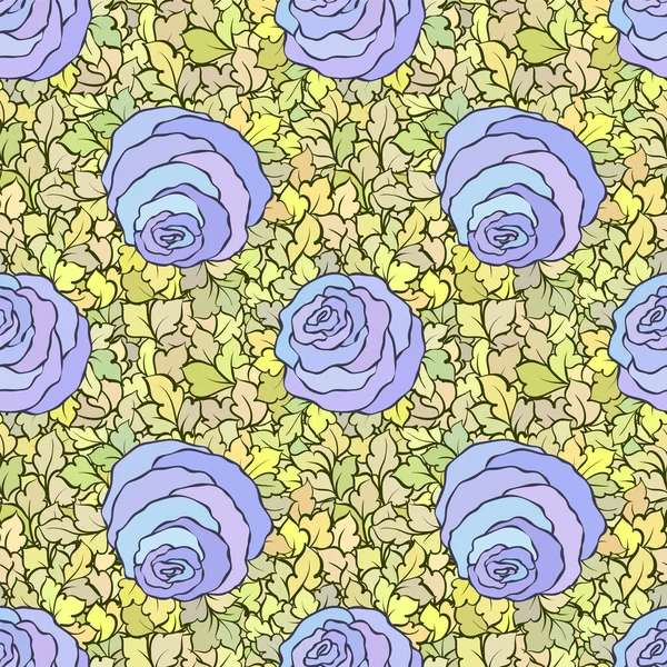 Çiçek dekoratif parlak pembe arka plan ile şirin gül, seamless modeli