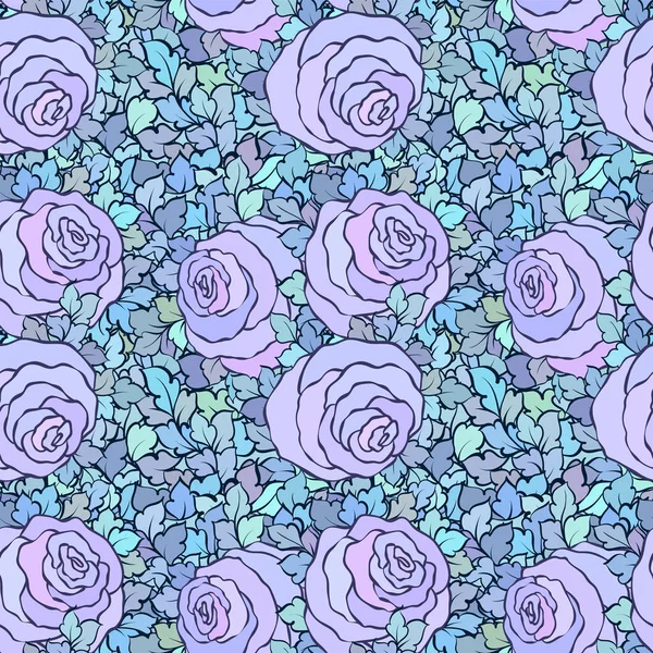 Çiçek dekoratif parlak pembe arka plan ile şirin gül, seamless modeli