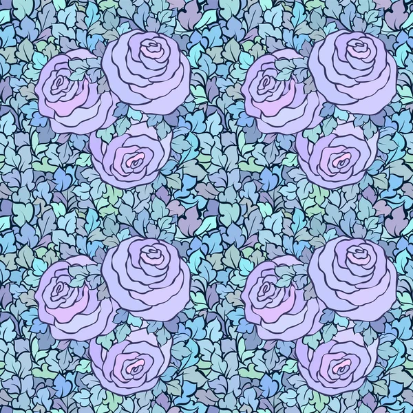 Çiçek dekoratif parlak pembe arka plan ile şirin gül, seamless modeli