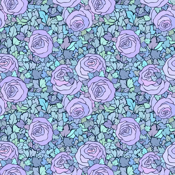 Çiçek dekoratif parlak pembe arka plan ile şirin gül, seamless modeli