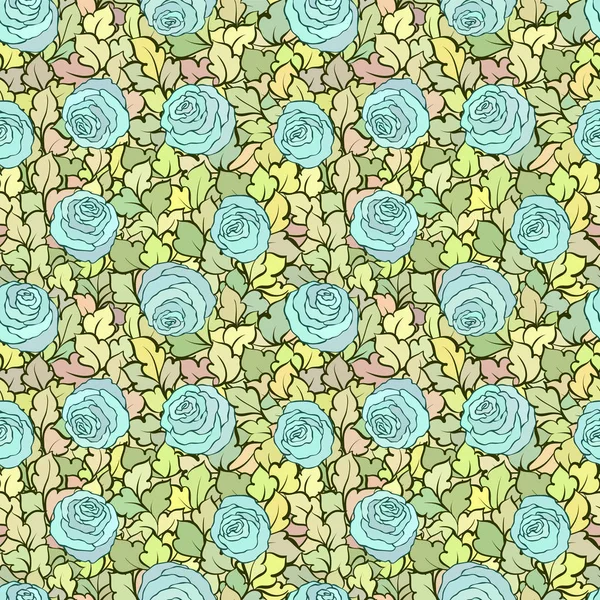 Çiçek dekoratif parlak pembe arka plan ile şirin gül, seamless modeli