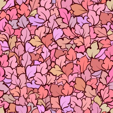 Yapraklı kusursuz desen