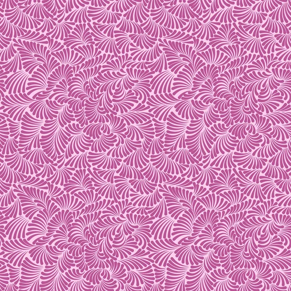 Simple et beau motif sans couture pour le design, papier peint rose avec tourbillons — Image vectorielle