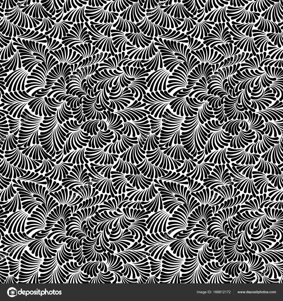 Nahtlose Muster Schwarz Weiß Einfache Abstrakte Ornament