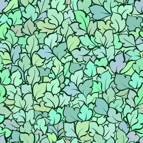 Blommig dekorativa ljus bakgrund med blommig blad, sömlösa mönster — Stock vektor