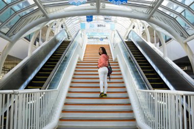 Tokyo Körfezi Su Hattı, Chiba ve Tokyo 'yu birbirine bağlayan 4.4 km uzunluğunda bir tünel olup, 2017 yılında CNN tarafından 