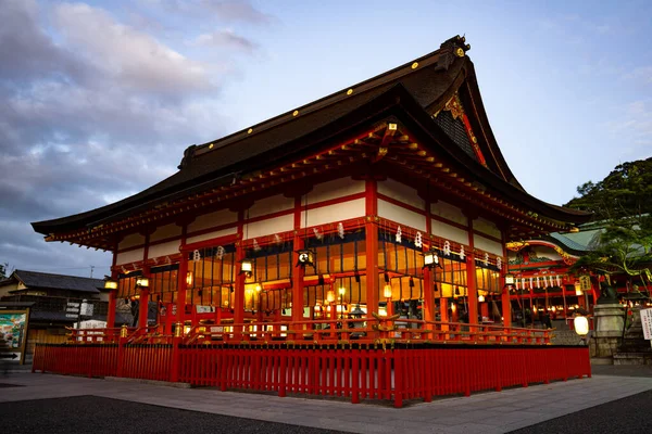 Santuário Fushimi Inari Taisha Conhecido Mundialmente Como Dos Pontos Turísticos — Fotografia de Stock